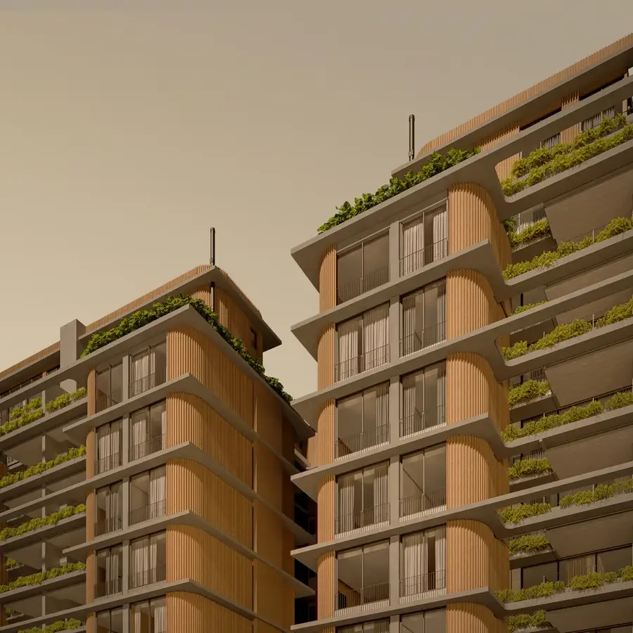 Detalhe das duas torres